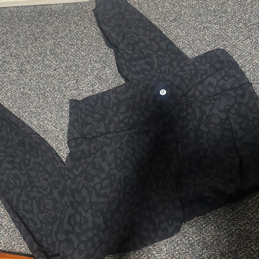 lululemon athletica Black Patterned Leggings